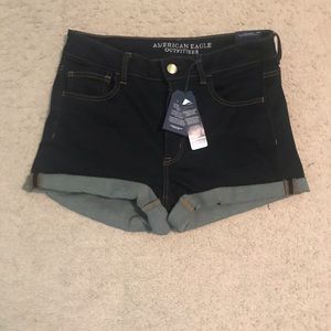 AE hi rise denim short